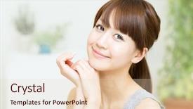  Presentation with japanese - Audience pleasing presentation design consisting of japanese - beautiful asian woman backdrop and a lemonade colored foreground