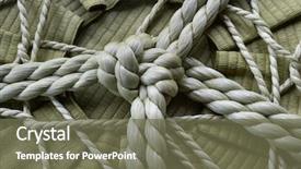  Presentation with rope - Slides consisting of japanese - knotted rope on a sake background and a tawny brown colored foreground