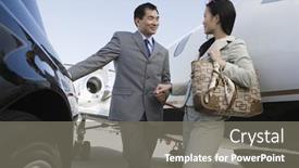  Presentation with korean - Colorful PPT layouts enhanced with japanese-businessman-and-korean-businesswoman backdrop and a gray colored foreground