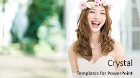  Presentation with perfect - Colorful PPT layouts enhanced with japanese clothes - asian woman with beauty face backdrop and a lemonade colored foreground