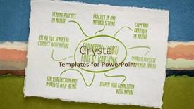  Presentation with nature art - Presentation theme featuring japanese-concept-of-shinrin-yoku background and a soft green colored foreground