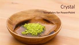  Presentation with confectionery - PPT layouts enhanced with kudzu - japanese confectionery with green tea background and a lemonade colored foreground