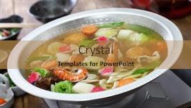  Presentation with japanese - Cool new presentation with japanese-cuisine-udon-suki-hot backdrop and a gold colored foreground