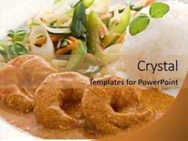 Japanese Curry Prawn Masala PPT template 51 | CrystalGraphics
