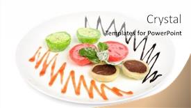  Presentation with dessert - Cool new theme with japanese-dessert-mochi-served backdrop and a white colored foreground