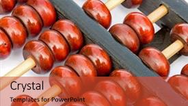  Presentation with antique - Presentation featuring antique asian abacus used by shopkeepers to count add subtract and account for their goods background and a red colored foreground