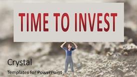  Presentation with invest - Audience pleasing PPT theme consisting of advertising budget - time to invest words backdrop and a  colored foreground