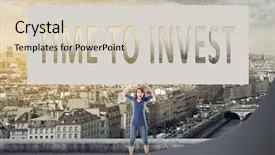  Presentation with invest - Audience pleasing theme consisting of  backdrop and a  colored foreground