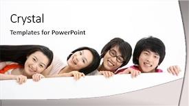  Presentation with happy life - Colorful presentation theme enhanced with card board with modern life backdrop and a white colored foreground