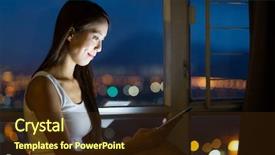  Presentation with film - Theme consisting of japanese film - woman use of cellphone background and a wine colored foreground