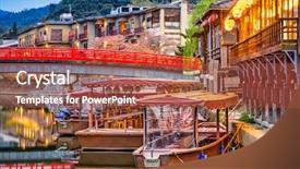  Presentation with japan naval - Cool new presentation theme with japanese fishing boats - uji kyoto prefecture japan backdrop and a  colored foreground