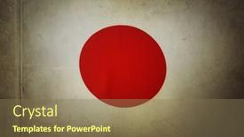  Presentation with effect - Slide set consisting of japanese-flag-grunge-effect background and a violet colored foreground