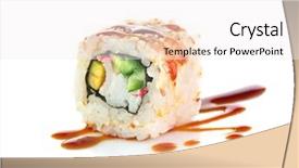  Presentation with japanese food - Beautiful presentation featuring japanese food isolated on white backdrop and a white colored foreground