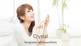  Presentation with cellular material - Presentation design enhanced with camera summer spring inspiration beauty background and a lemonade colored foreground.