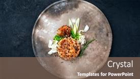  Presentation with salmon fish - Cool new presentation with japanese-gourmet-salmon-fish-tartar backdrop and a coral colored foreground