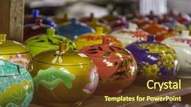  Presentation with rice - PPT layouts having japanese history - decorated pot painted rice cup background and a tawny brown colored foreground