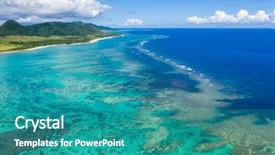  Presentation with survivor island - Presentation with japanese islands - beautiful ishigaki island background and a  colored foreground