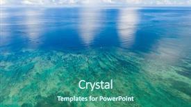  Presentation with drone - Beautiful presentation theme featuring japanese islands - drone fly over the sea backdrop and a  colored foreground