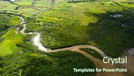  Presentation with japan - Presentation theme with japanese islands - japan ishigaki island beautiful field background and a tawny brown colored foreground