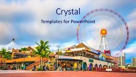  Presentation with japan of the flag - Audience pleasing slide deck consisting of japanese islands - okinawa japan at american village backdrop and a light blue colored foreground