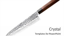  Presentation with japanese - Colorful slide deck enhanced with japanese kitchen knife gyuto isolated backdrop and a white colored foreground