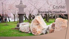  Presentation with west world - PPT theme featuring japanese-lantern-at-west-potomac background and a soft green colored foreground