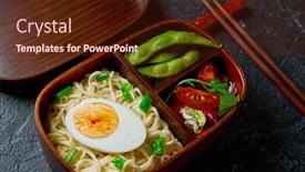  Presentation with lunch box - Cool new presentation with japanese-lunch-bento-box-take backdrop and a tawny brown colored foreground