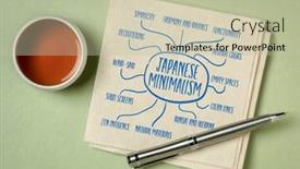  Presentation with japanese - PPT layouts consisting of japanese-minimalism-design-and-lifestyle and a mint green colored foreground