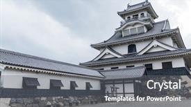  Presentation with history japanese - Cool new slide set with japanese nagahama castle backdrop and a  colored foreground
