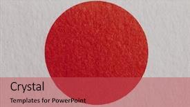  Presentation with japan flag - Audience pleasing theme consisting of japanese national flag of japan backdrop and a red colored foreground