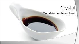  Presentation with soy sauce - Audience pleasing slides consisting of japanese or chinese soy sauce backdrop and a white colored foreground