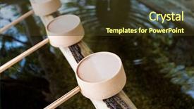 Presentation with shinto - Amazing slide deck having japanese purification fountain in shinto temple backdrop and a tawny brown colored foreground