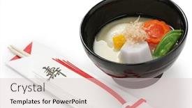  Presentation with rice cake - Amazing PPT layouts having japanese-rice-cake-soup-new backdrop and a lemonade colored foreground