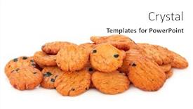  Presentation with rice crackers - Slide set with japanese-seaweed-rice-crackers-isolated background and a white colored foreground