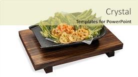  Presentation with deep - Cool new theme with japanese-tempura-with-fresh-vegetables backdrop and a blonde colored foreground