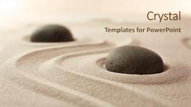  Presentation with garden sand - Cool new theme with japanese zen garden pebbles backdrop and a lemonade colored foreground