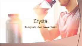  Presentation with whey - Audience pleasing presentation consisting of jar and bottle drinking protein backdrop and a cream colored foreground