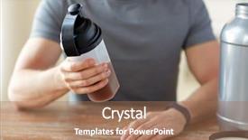  Presentation with whey - Amazing slide deck having jar and bottle preparing protein backdrop and a coral colored foreground