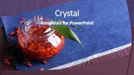  Presentation with goji - Slides having jar-of-goji-berry-jam background and a ocean colored foreground