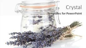  Presentation with sugar - Amazing theme having jar-of-lavender-sugar-isolated backdrop and a white colored foreground