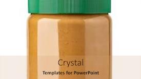  Presentation with peanut butter - Slides having jar-of-peanut-butter background and a yellow colored foreground