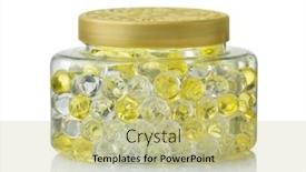  Presentation with air - Slide set with jar-of-scented-air-freshener background and a mint green colored foreground