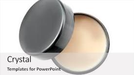  Presentation with clay - Presentation consisting of jar with clay for hair background and a  colored foreground