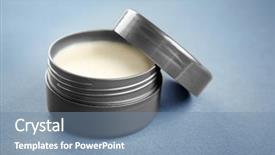  Presentation with clay - Cool new presentation theme with jar with clay for hair backdrop and a  colored foreground