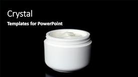  Presentation with coconut oil - PPT theme featuring jar-with-fresh-coconut-oil background and a black colored foreground