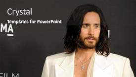  Presentation with annual gala - Theme featuring jared-leto-at-the-10th background and a dark gray colored foreground