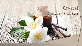  Presentation with vanilla - Slide set featuring jasmine-and-vanilla-essential-oil background and a lemonade colored foreground