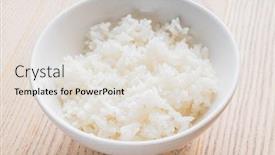  Presentation with jasmine - PPT theme having jasmine-rice-in-white-bowl background and a lemonade colored foreground