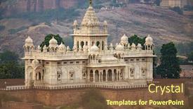  Presentation with jodhpur - Slides consisting of jaswant-thada-is-a-cenotaph background and a tawny brown colored foreground