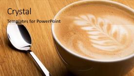  Presentation with cappuccino - Cool new presentation theme with java design pattern - cappuccino in a bowl backdrop and a yellow colored foreground